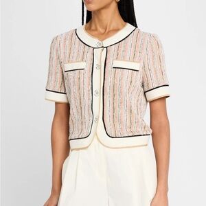 Ramy brook sterling sequined knit jacket